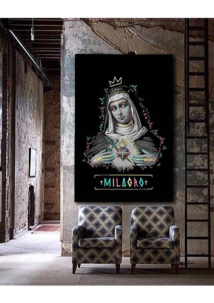 Soyut Sanat Dekoratif Ahşap Kanvas Duvar Boy Tablo