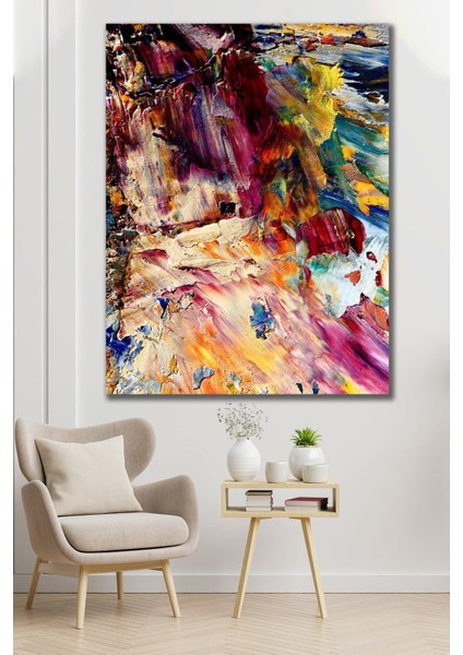 Yağlı Boya Görünümlü Renkler Hd Baskı Kanvas Tablo