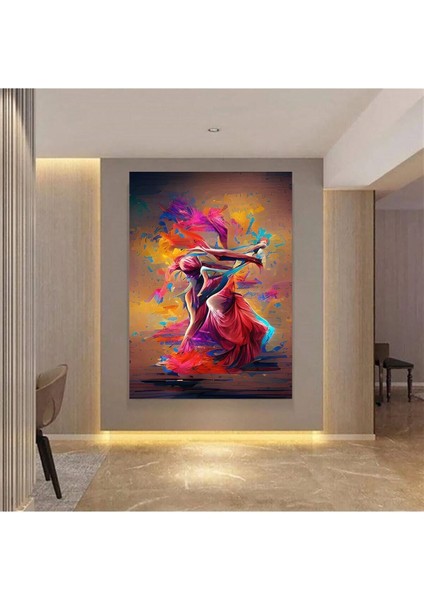 Yağlı Boya Görünümlü Balerin Hd Kalite Hd Baskı Kanvas TABLO/006-E
