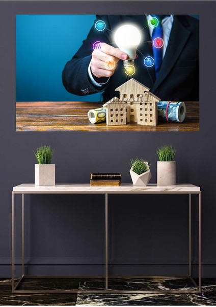 Hd Kalite Emlak - Mimarlık - Inşaat Ofisleri Hd Baskı Kanvas Tablo