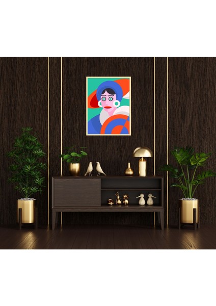 Modern Soyut Kadın Dekoratif Hd Baskı Kanvas Tablo