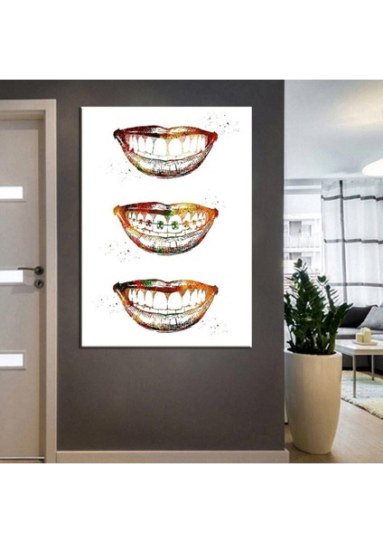 Ağız ve Diş Sağlığı Polikliniği Tabloları Dekoratif Diş, Dekoratif Dişçi, Dişçi Dekorasyonu DSC-101