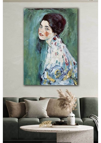 Kadın Portresi - Gustav Klimt Ünlü Ressamlar Hd Baskı Kanvas Tablo