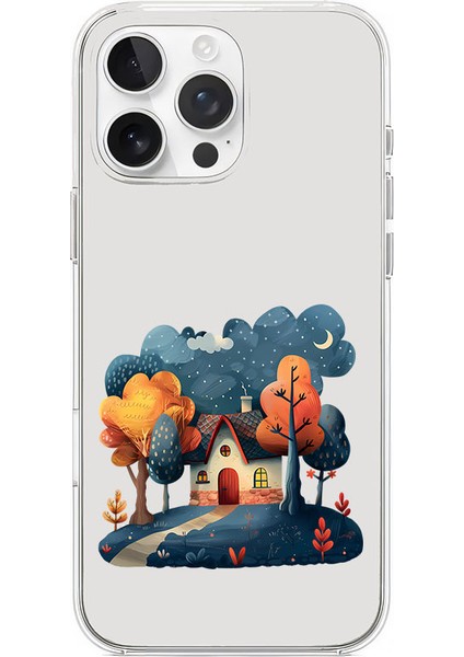 Apple iPhone 13 Pro Uyumlu Sıcak Ev Desenli Silikon Kılıf