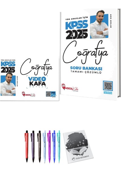 Hoca Kafası 2025 KPSS Coğrafya Soru Bankası - Hoca Kafası 2025 KPSS Coğrafya Video Kafa Notlar + Armağan