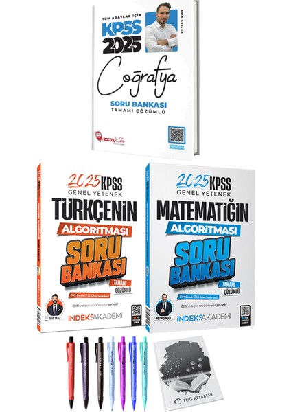 Hoca Kafası 2025 KPSS Coğrafya Soru Bankası - 2025 KPSS Türkçenin Matematiğin Algoritması Soru Bankası + Armağan
