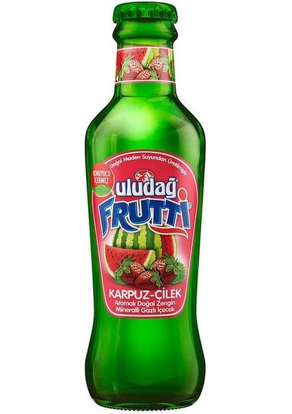 Frutti Karpuz Çilek Aromalı Maden Suyu 200 ml x 24 Adet