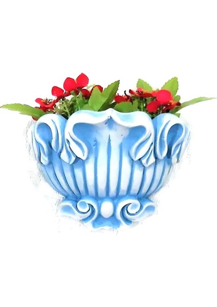 Duvar Süsü Saksı, Dekor Saksısı Silikon Kalıp K-488