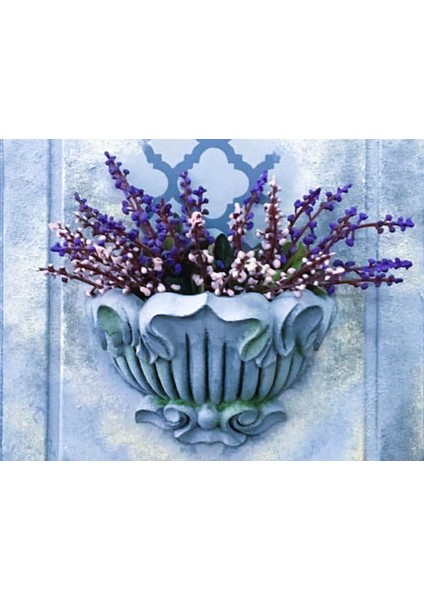 Duvar Süsü Saksı, Dekor Saksısı Silikon Kalıp K-488 indirimleri