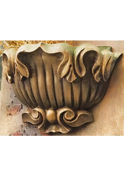 Duvar Süsü Saksı, Dekor Saksısı Silikon Kalıp K-488