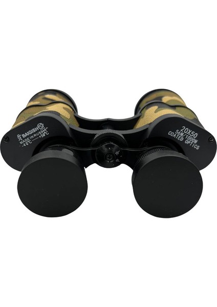 Baigish 20x50 Rus Model Kamuflaj Dürbün, Süper Kalite 1000m/56m