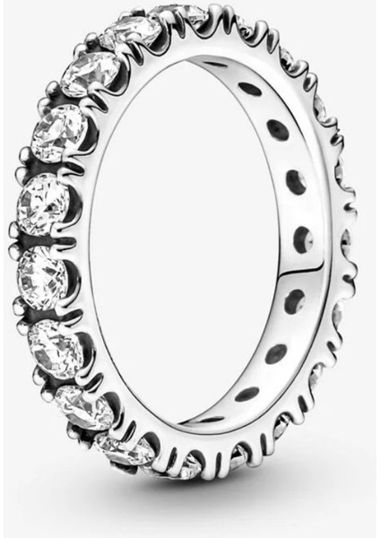 Tarz Işıltılı Tam Tur Taşlı Yüzük