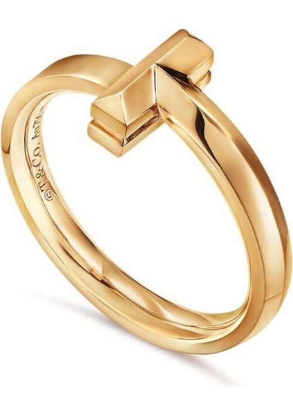 Tiffany Tarz T T1 Yüzük Gold, 2,5 mm Genişliğinde