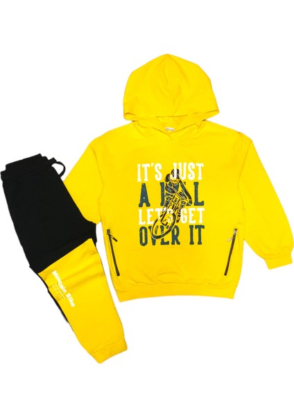 Kapüşonlu Spor Şık Kaliteli Erkek Çocuk Sweatshirt / Eşofman Takımı