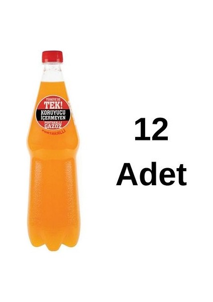 Efsane Gazozu Portakallı 1 lt x 12 Adet