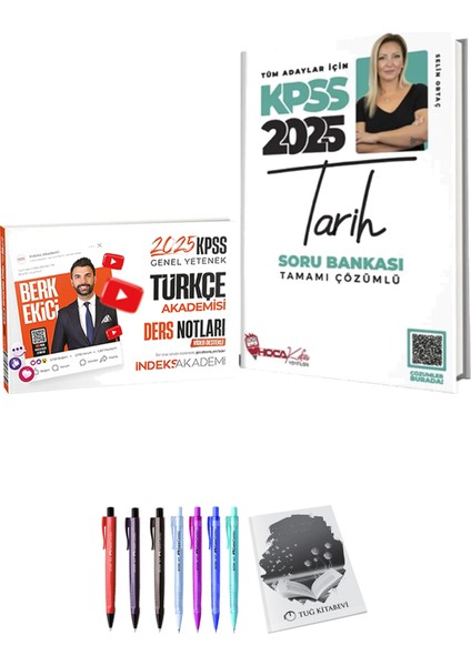 Hoca Kafası 2025 KPSS Tarih Soru Bankası - 2025 KPSS Türkçe Akademisi Video Ders Notları + Armağan