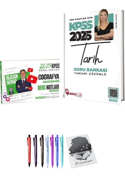 Hoca Kafası 2025 KPSS Tarih Soru Bankası - 2025 KPSS Coğrafya Akademisi Video Ders Notları + Armağan