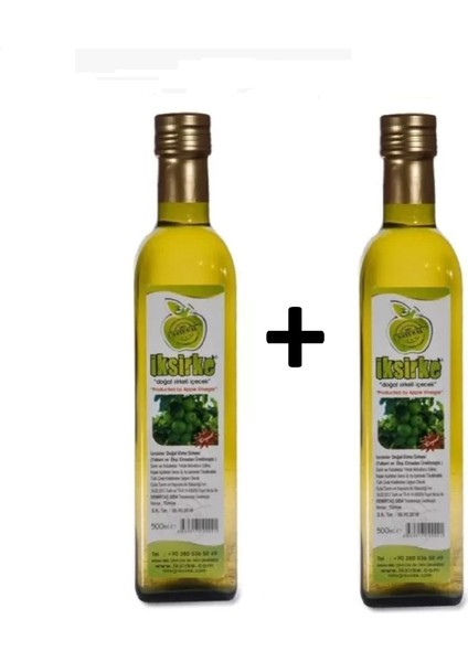 Iksirke Katkısız Ekşi Elma Sirkesi 2 x 500 ml