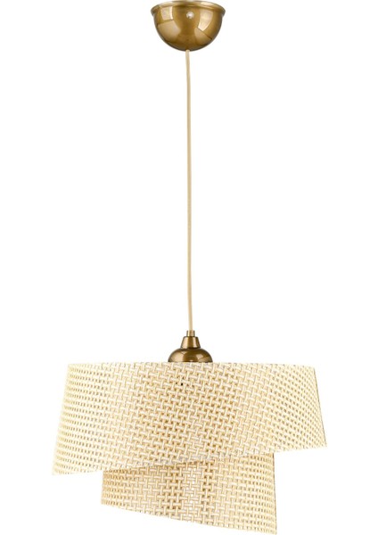 Eftelya Hazeran Rattan 2 Katlı Pasta Sarkıt Avize fırsatları