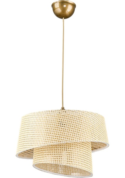 Eftelya Hazeran Rattan 2 Katlı Pasta Sarkıt Avize indirimleri