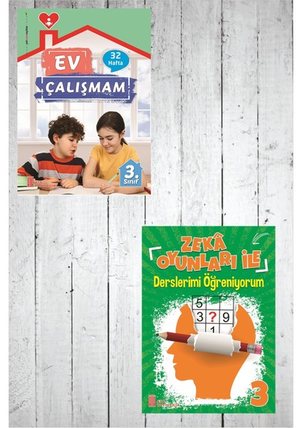 3.sınıf Ev Çalışmalarım+Zekâ Oyunları ile Derslerimi Öğreniyorum
