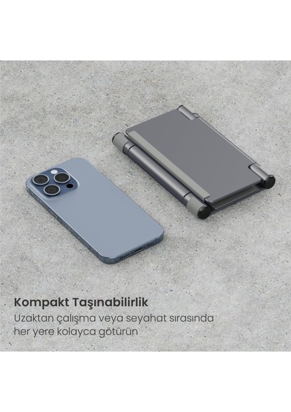 Yüksekliği Ayarlanabilir Katlanabilir Laptop/tablet/telefon Standı Minimalist ve Taşınabilir