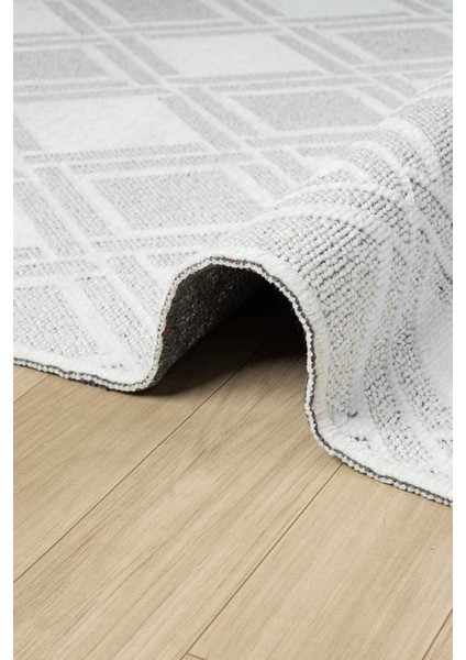 Bukle Krem Kaymaz Taban Makinede Yıkanabilir Kilim Balkon Mutfak Halısı Bk203 80 x 150 indirimleri