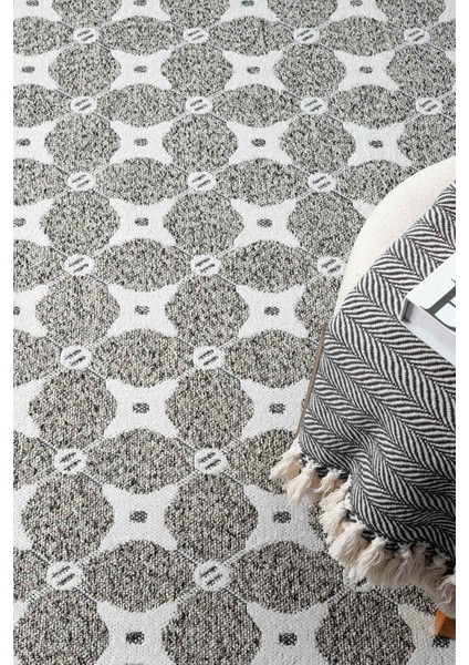 Bukle Krem Kaymaz Taban Makinede Yıkanabilir Kilim Balkon Mutfak Halısı Bk478 200 x 290