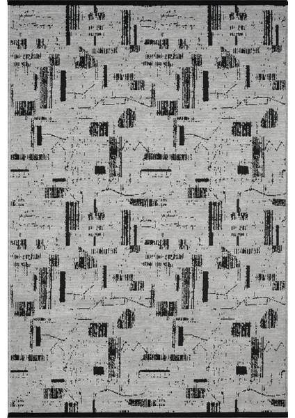 Eko Gri Kaymaz Taban Kilim Balkon Mutfak Oturma Odası Halısı Yoluk Eko113 80 x 300