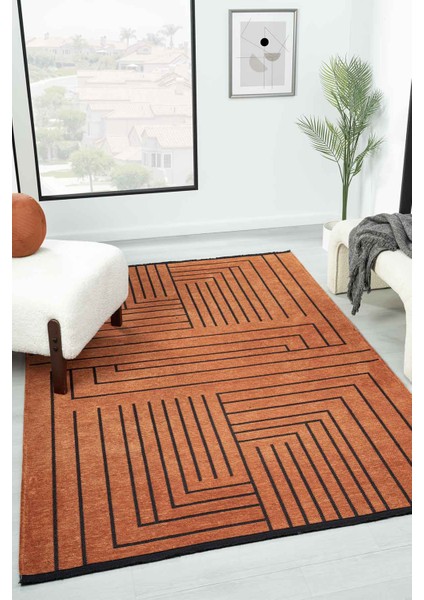 Eko Kiremit Kaymaz Taban Kilim Balkon Mutfak Oturma Odası Halısı Yoluk Eko323 100 x 200