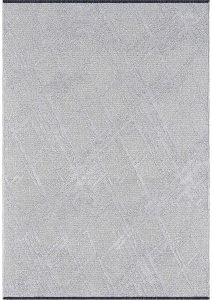 Bukle Gri Kaymaz Taban Makinede Yıkanabilir Kilim Balkon Mutfak Halısı Bk176 100 x 300