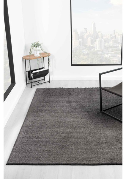 Liv Gri Kaymaz Taban Makinede Yıkanabilir Kilim Balkon Mutfak Halısı 0Lv389 200 x 290