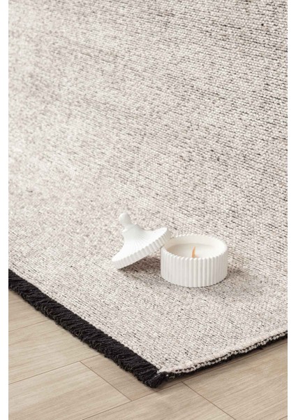 Liv Bej Kaymaz Taban Makinede Yıkanabilir Kilim Balkon Mutfak Halısı 0Lv385 80 x 150