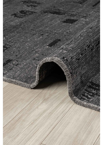 Eko Antrasit Kaymaz Taban Kilim Balkon Mutfak Oturma Odası Halısı Yoluk Eko115 100 x 200