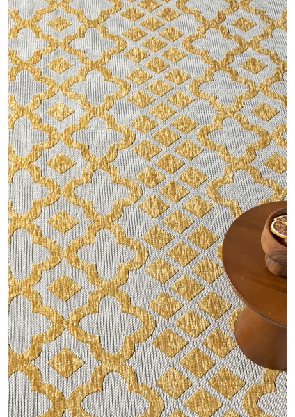 Ipar Hardal Çift Taraflı Dokuma Kilim Balkon Mutfak Oturma Odası Halısı Ip0039 100 x 200