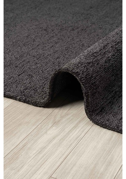 Liv Antrasit Kaymaz Taban Makinede Yıkanabilir Kilim Balkon Mutfak Halısı 0Lv392 100 x 200