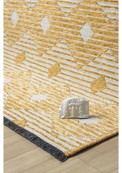 Ipar Hardal Çift Taraflı Dokuma Kilim Balkon Mutfak Oturma Odası Halısı Ip0038 80 x 150 fiyatları