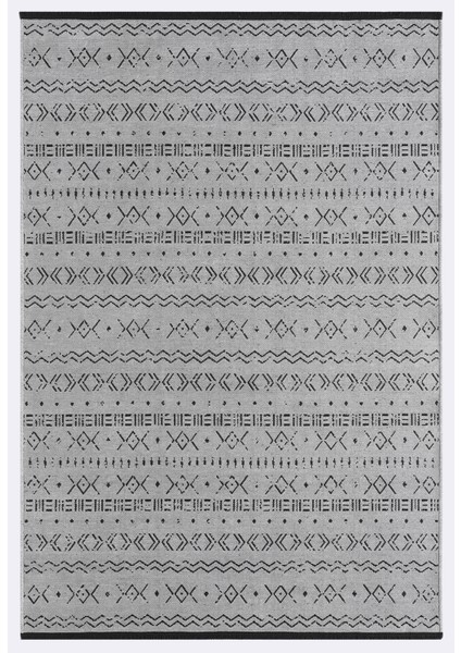 Eko Gri Kaymaz Taban Kilim Balkon Mutfak Oturma Odası Halısı Yoluk Eko335 160 x 230