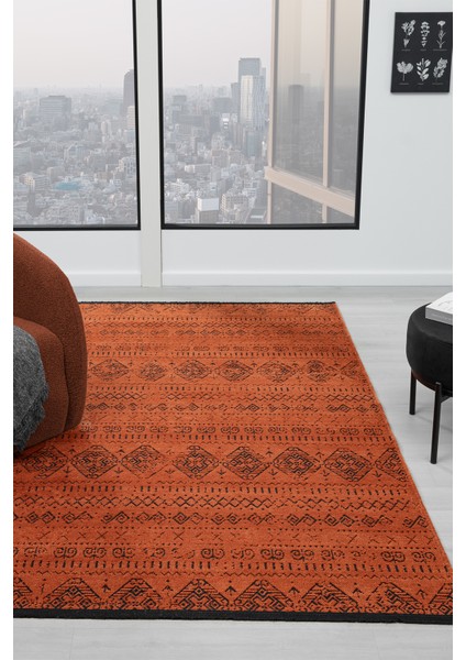 Eko Kiremit Kaymaz Taban Kilim Balkon Mutfak Oturma Odası Halısı Yoluk Eko322 100 x 200