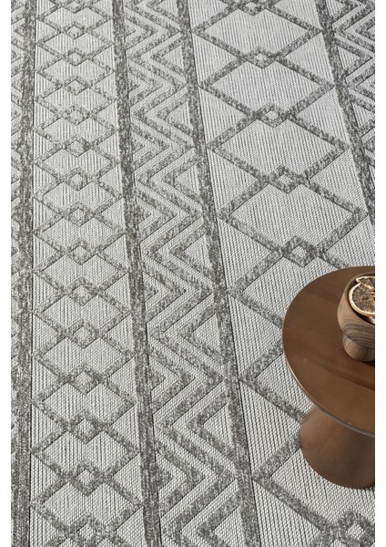 Ipar Gri Çift Taraflı Dokuma Kilim Balkon Mutfak Oturma Odası Halısı Ip0041 160 x 230 fırsatları