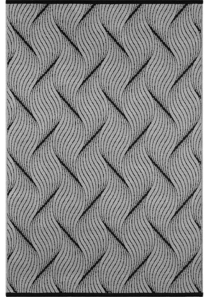 Eko Gri Kaymaz Taban Kilim Balkon Mutfak Oturma Odası Halısı Yoluk Eko337 80 x 150