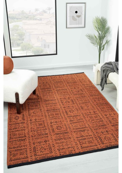 Eko Kiremit Kaymaz Taban Kilim Balkon Mutfak Oturma Odası Halısı Yoluk Eko320 80 x 150