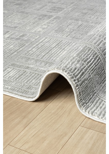 Hermes Krem Gri Salon Oturma Odası Çocuk Odası Yatak Odası Halısı Hm6017 160 x 230
