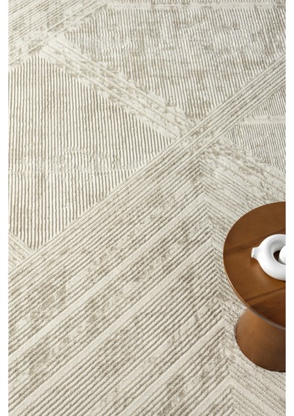Hermes Krem Bej Salon Oturma Odası Çocuk Odası Yatak Odası Halısı Hm6016 100 x 200