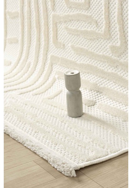 Harmoni Beyaz Salon Oturma Odası Çocuk Odası Yatak Odası Halısı Hrm206 120 x 180 modelleri