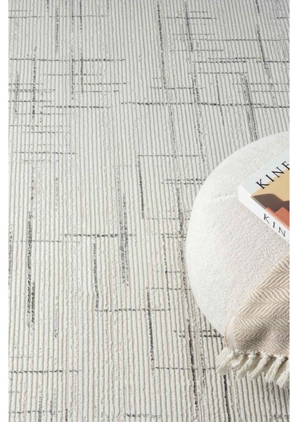 Touch Beyaz Gri Salon Oturma Odası Çocuk Odası Yatak Odası Halısı To361 80 x 150 fırsatları