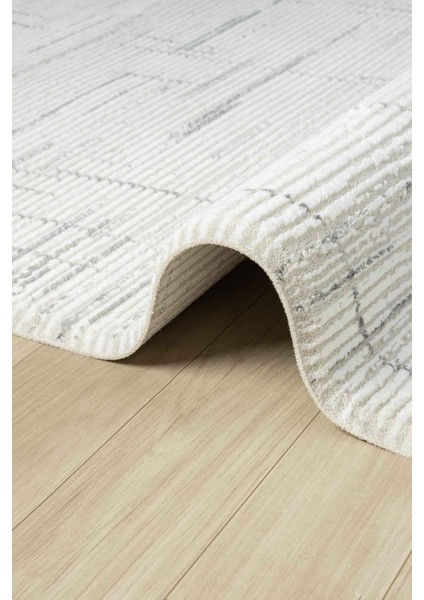 Touch Beyaz Gri Salon Oturma Odası Çocuk Odası Yatak Odası Halısı To361 80 x 150 indirimleri