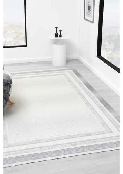 Toronto Gri Salon Oturma Odası Çocuk Odası Yatak Odası Halısı Trn551 100 x 200