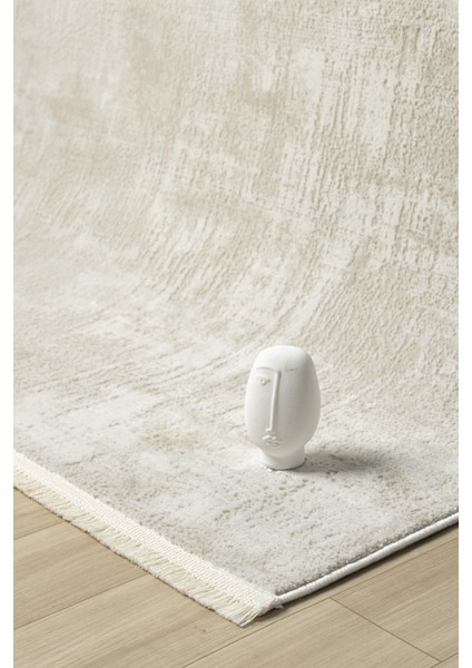 Hermes Krem Bej Salon Oturma Odası Çocuk Odası Yatak Odası Halısı Hm6003 100 x 200