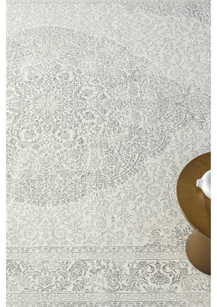 Motto Krem Gri Salon Oturma Odası Çocuk Odası Yatak Odası Halısı Mt1016 100 x 200 fırsatları